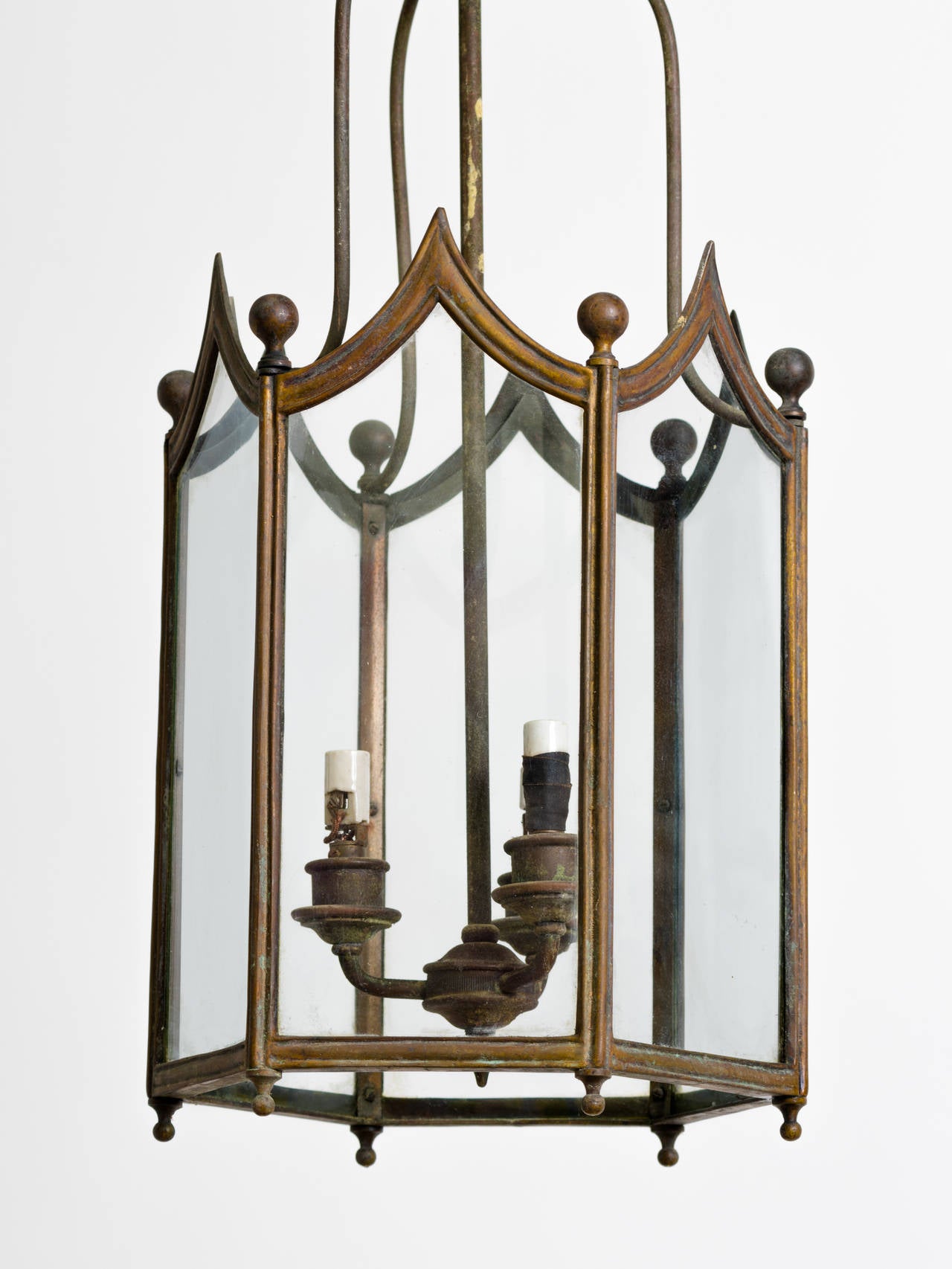 Brass Lantern, 1930s In Good Condition In Tarrytown, NY