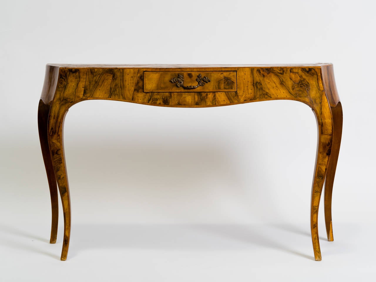 Italian Olive Wood Console Table at 1stDibs