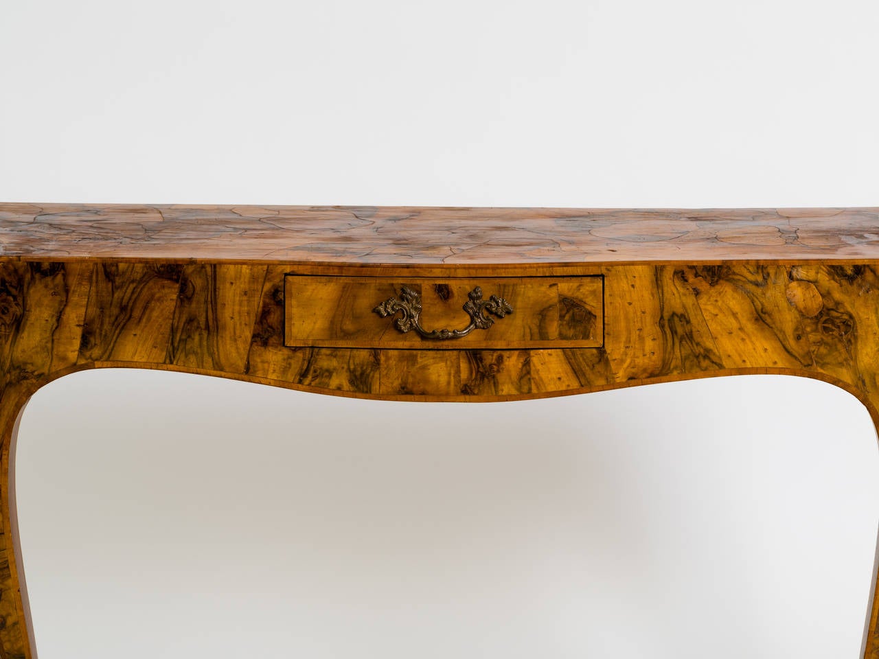 Italian Olive Wood Console Table at 1stDibs