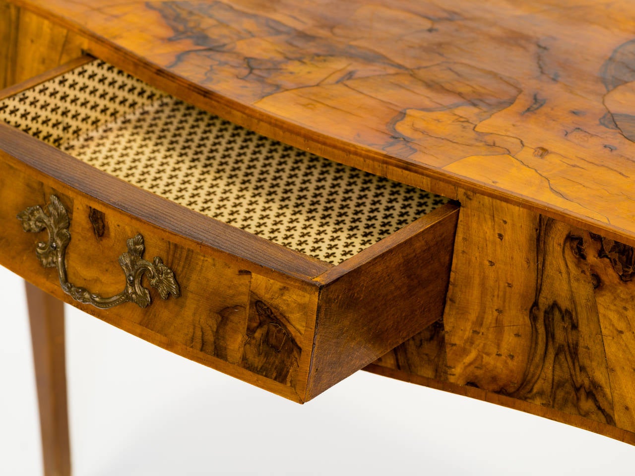 Italian Olive Wood Console Table at 1stDibs