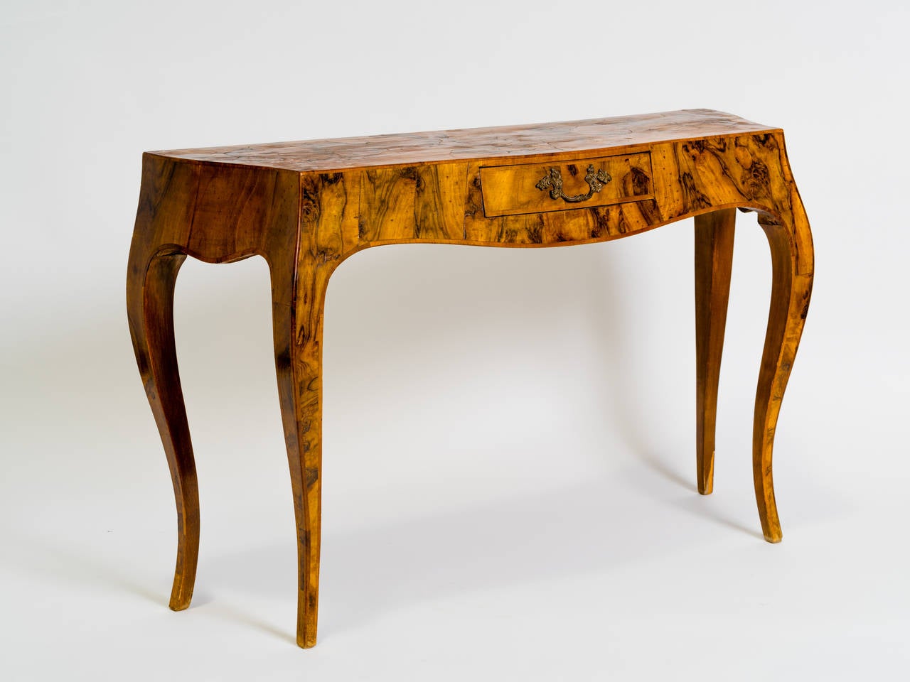 Italian Olive Wood Console Table at 1stDibs