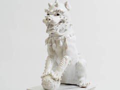 3.5 foot high Italian Foo Dog on Base