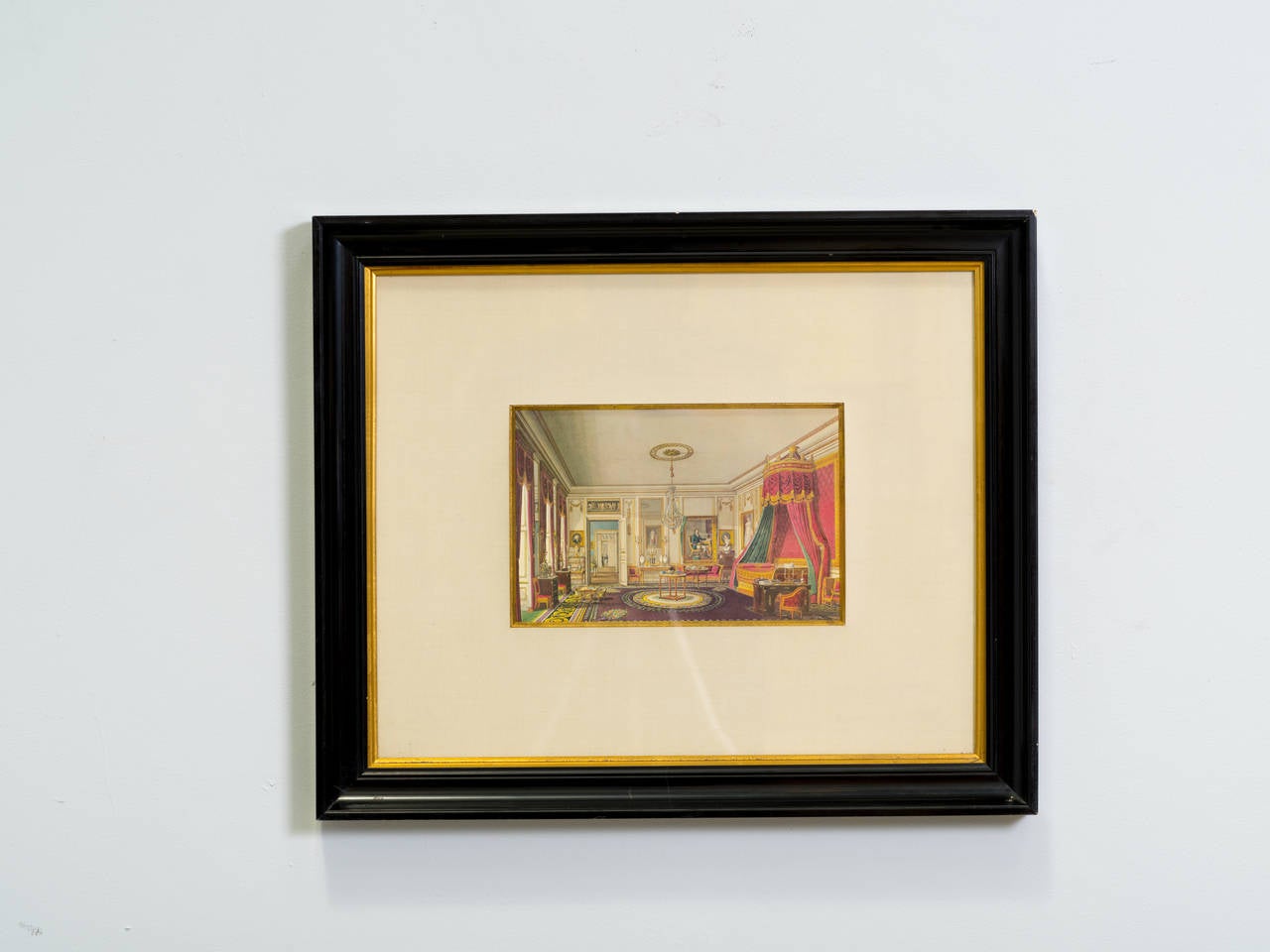 Set of Nine 19th Century Framed Interior Scenes 1
