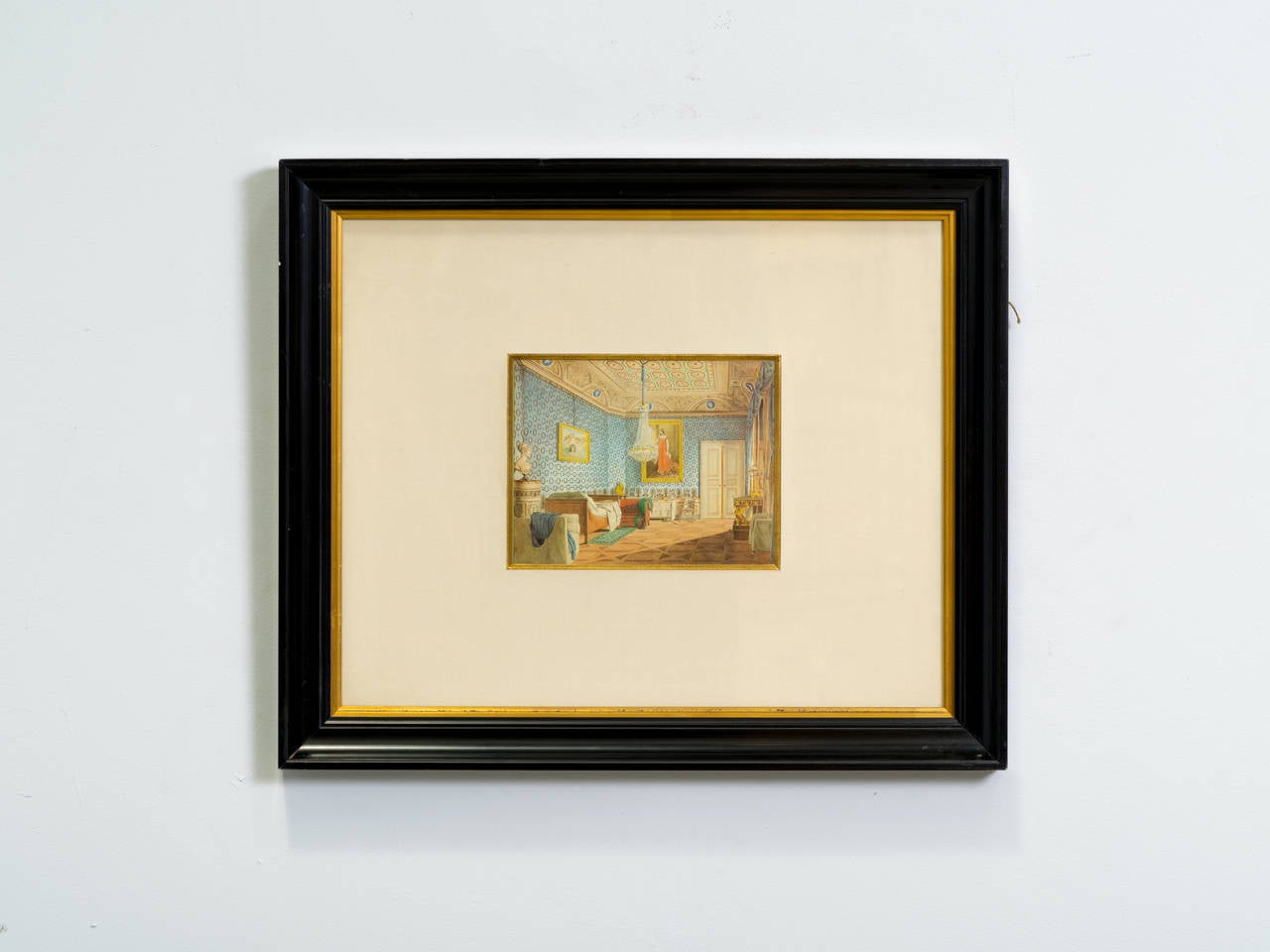 Set of Nine 19th Century Framed Interior Scenes 6