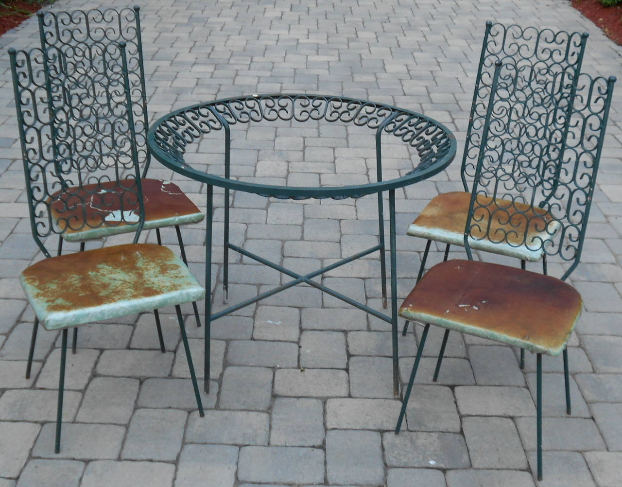 Arthur Umanoff for Salterini iron patio set.