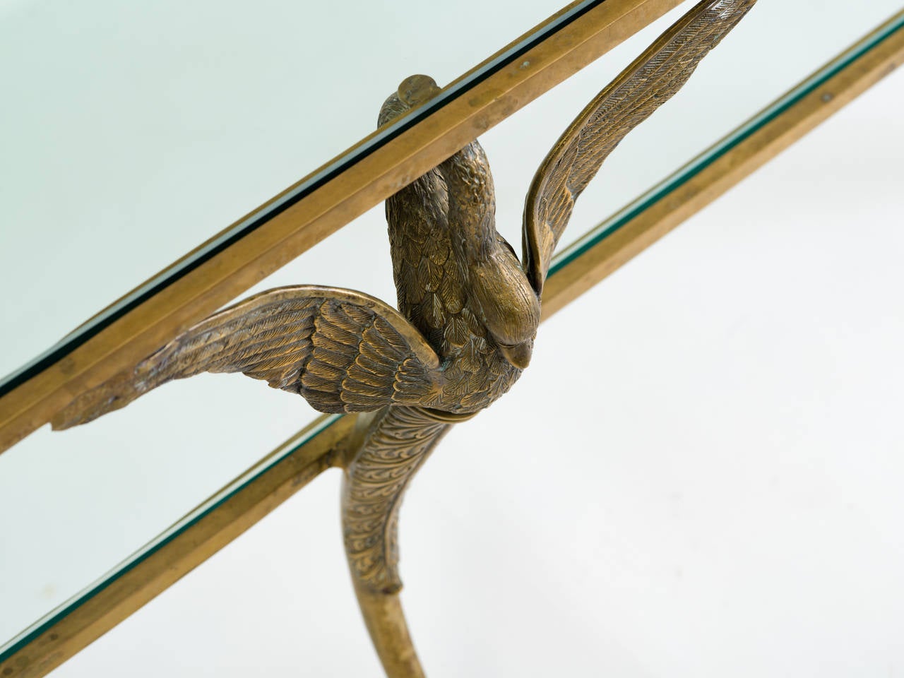 Bronze Classical Swan Coffee Table 3