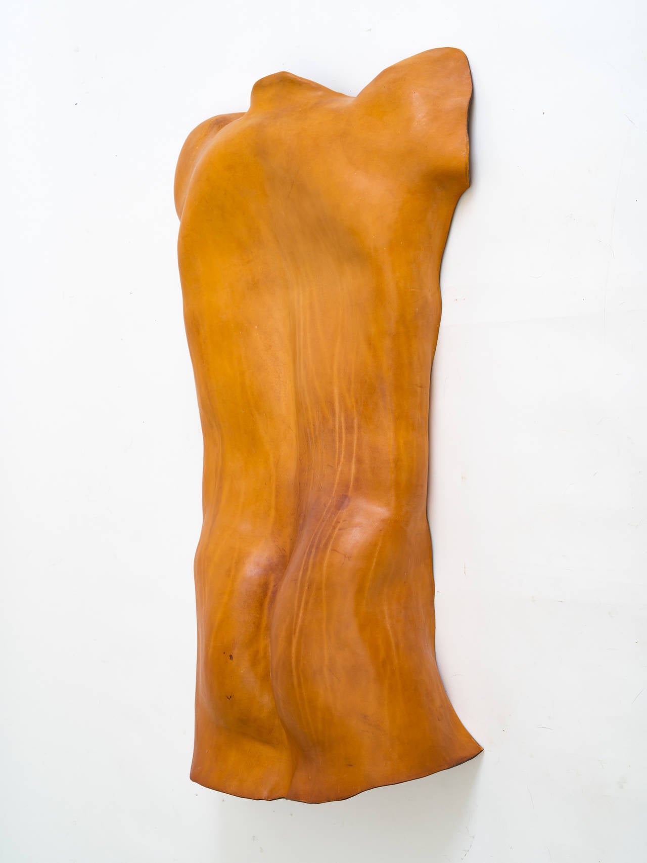 Leather torso created by artist Marcia Lloyd in 1984.