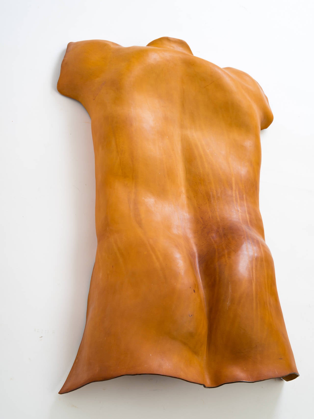 Late 20th Century Leather Torso Sculpture by Marcia Lloyd