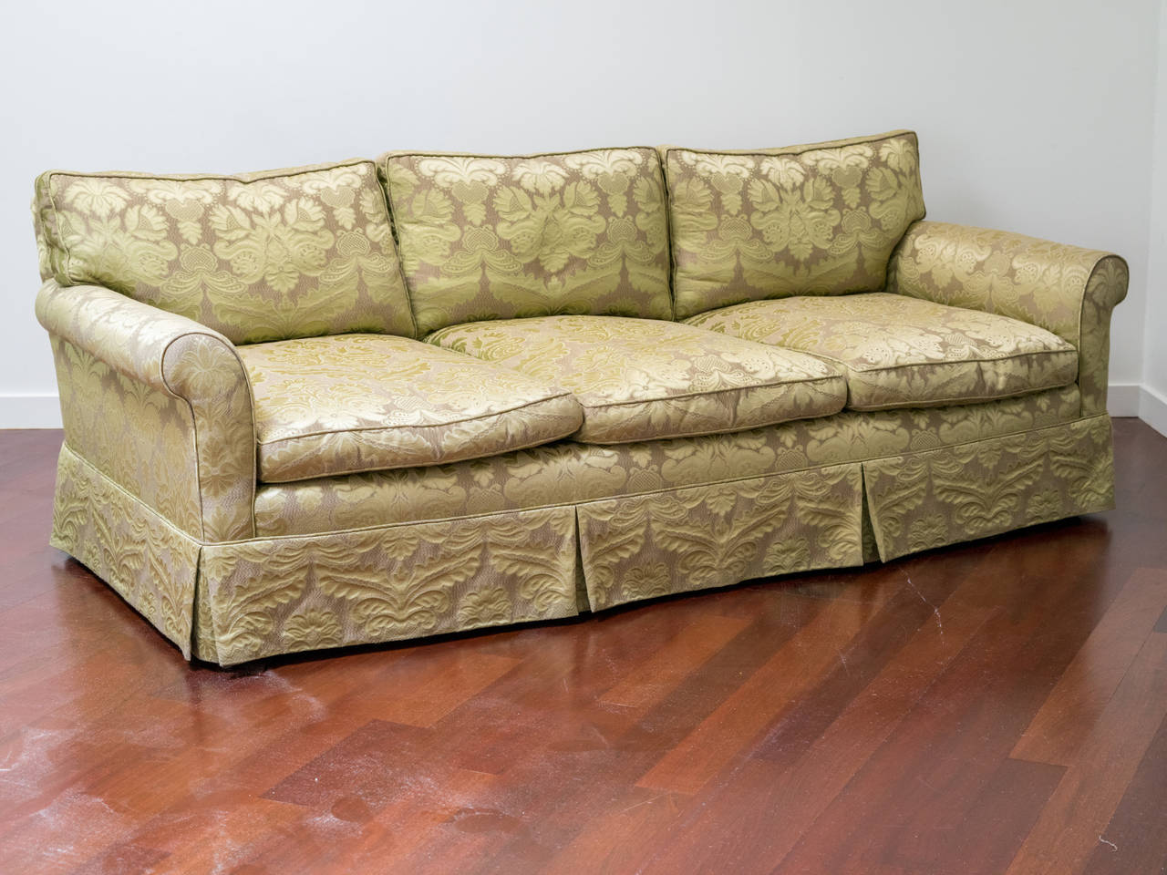 Custom-made down sofa, incredibly comfy.