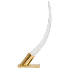 Oggetti Huge Lucite Tusk Lamp