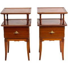 Pair of James Mont Style Side Tables