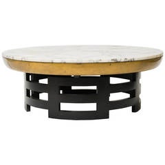 Kittinger Lotus Coffee Table with Marble Top