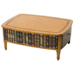 Faux Book Leather Coffee Table