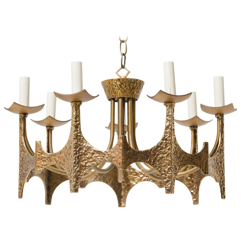 MoeBridges Brutalist Chandelier at 1stDibs
