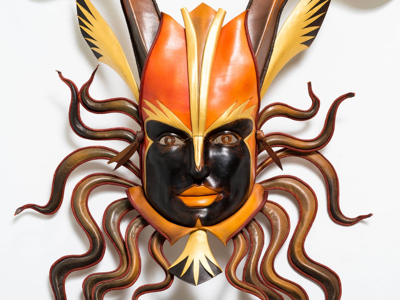 Leather Venetian Handmade Carnival Mask