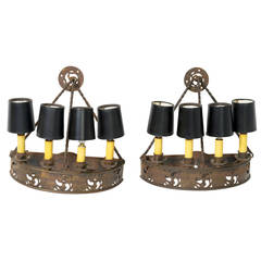 Pair of Gothic Sconces 12