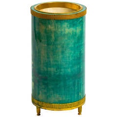 Aldo Tura Goat Skin Umbrella Stand