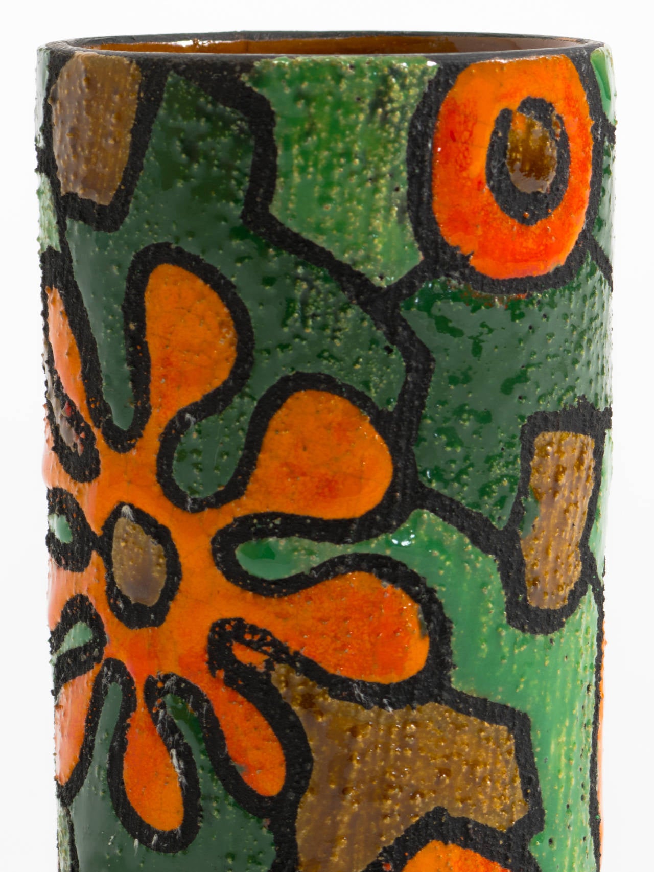 Mid-20th Century Italian Ceramic Vase by Alvino Bagni for Raymor
