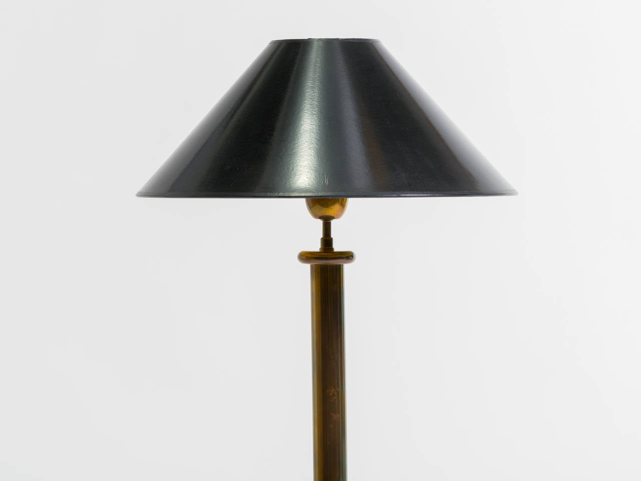 Tall French Brass Table Lamp For Sale at 1stDibs