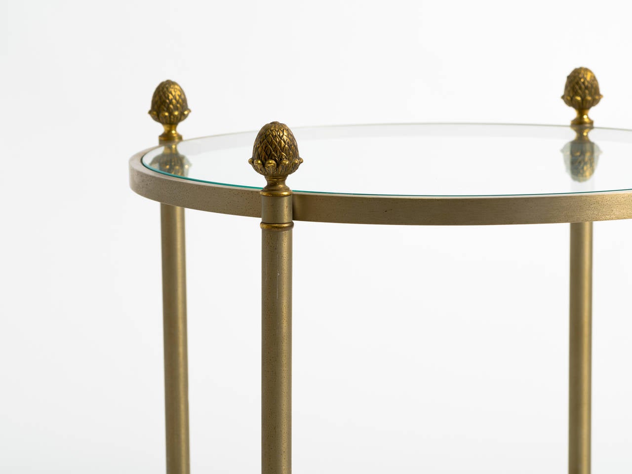 Maison Jansen Style Iron and Brass Side Table 2