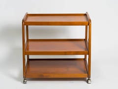 Midcentury Three-Tier Teak Bar Cart