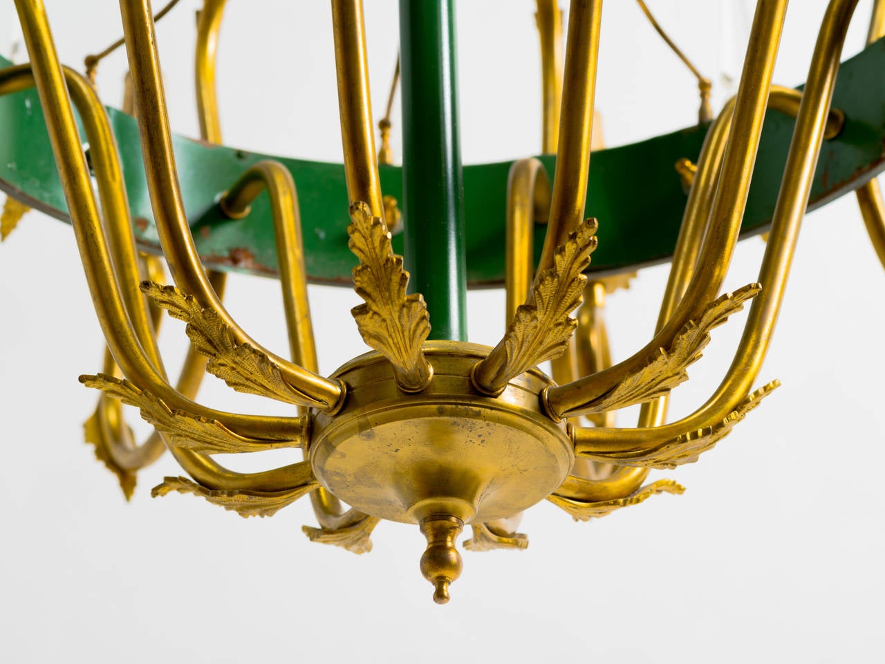 French Empire Ten-Light Chandelier 1