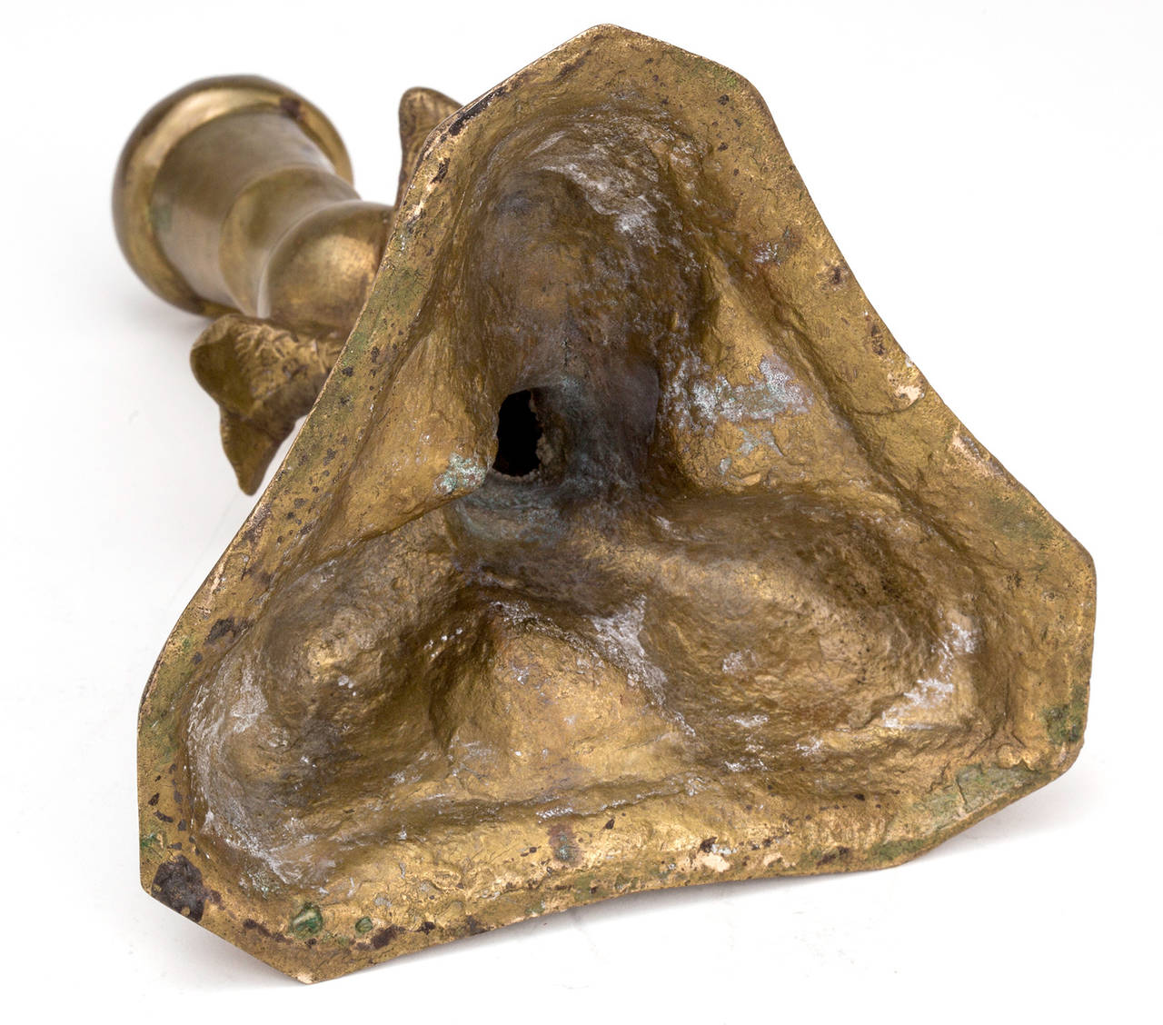 Mid-20th Century Candlesticks,  Bronze Dolphin, Pair For Sale