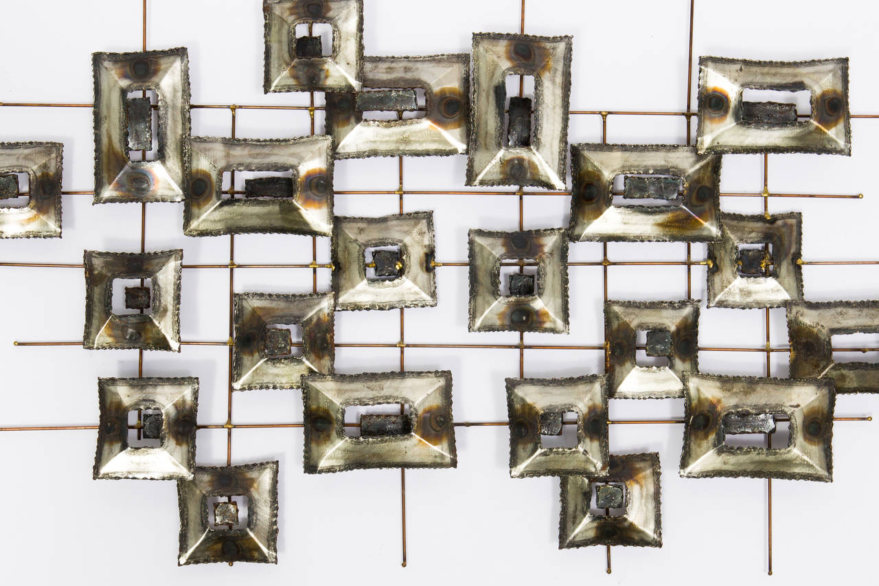 Steel Abstract Wall Sculpture at 1stDibs
