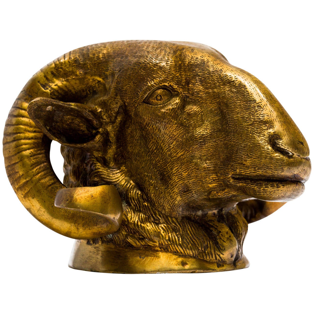 Early 20th Century Bronze Ram’s Head at 1stDibs
