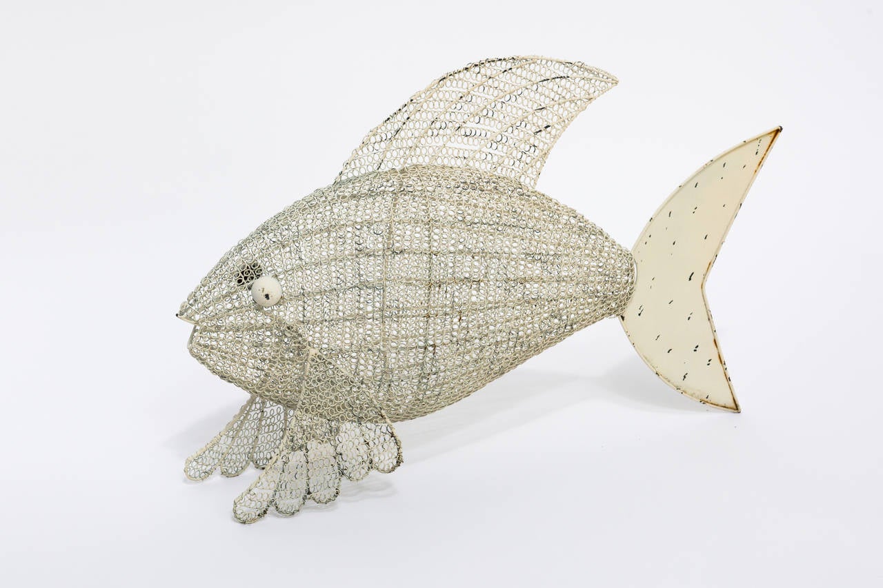 fish sculpture metal