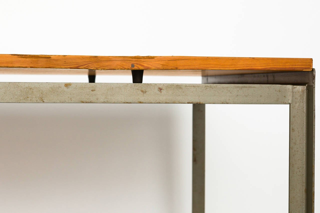 Mid-Century Danish Modern Worktable by Poul Kjaerholm In Fair Condition In Tarrytown, NY