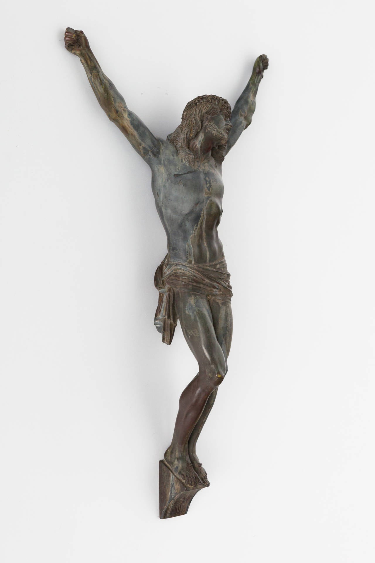 20th Century German Lead Crucifix