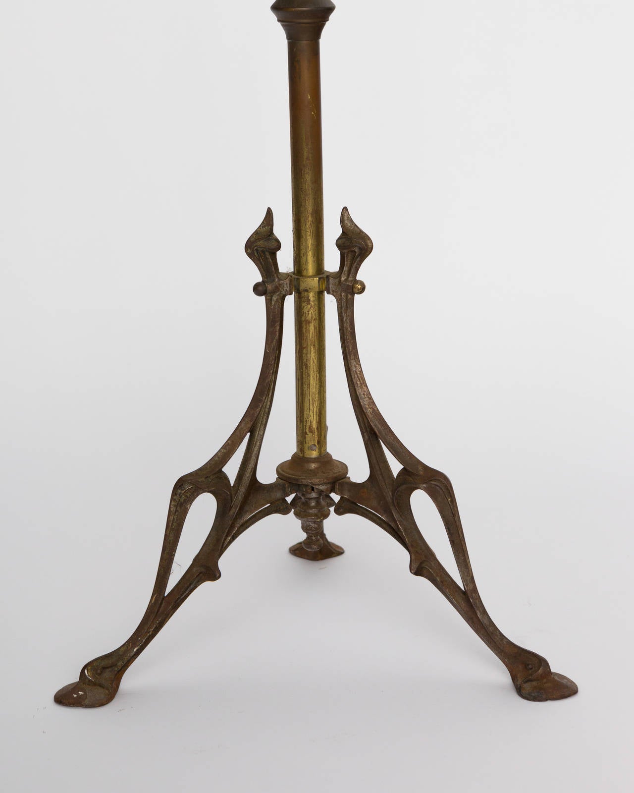 English Brass Shaving Mirror 2
