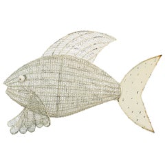 1950s Metal Fish Sculpture