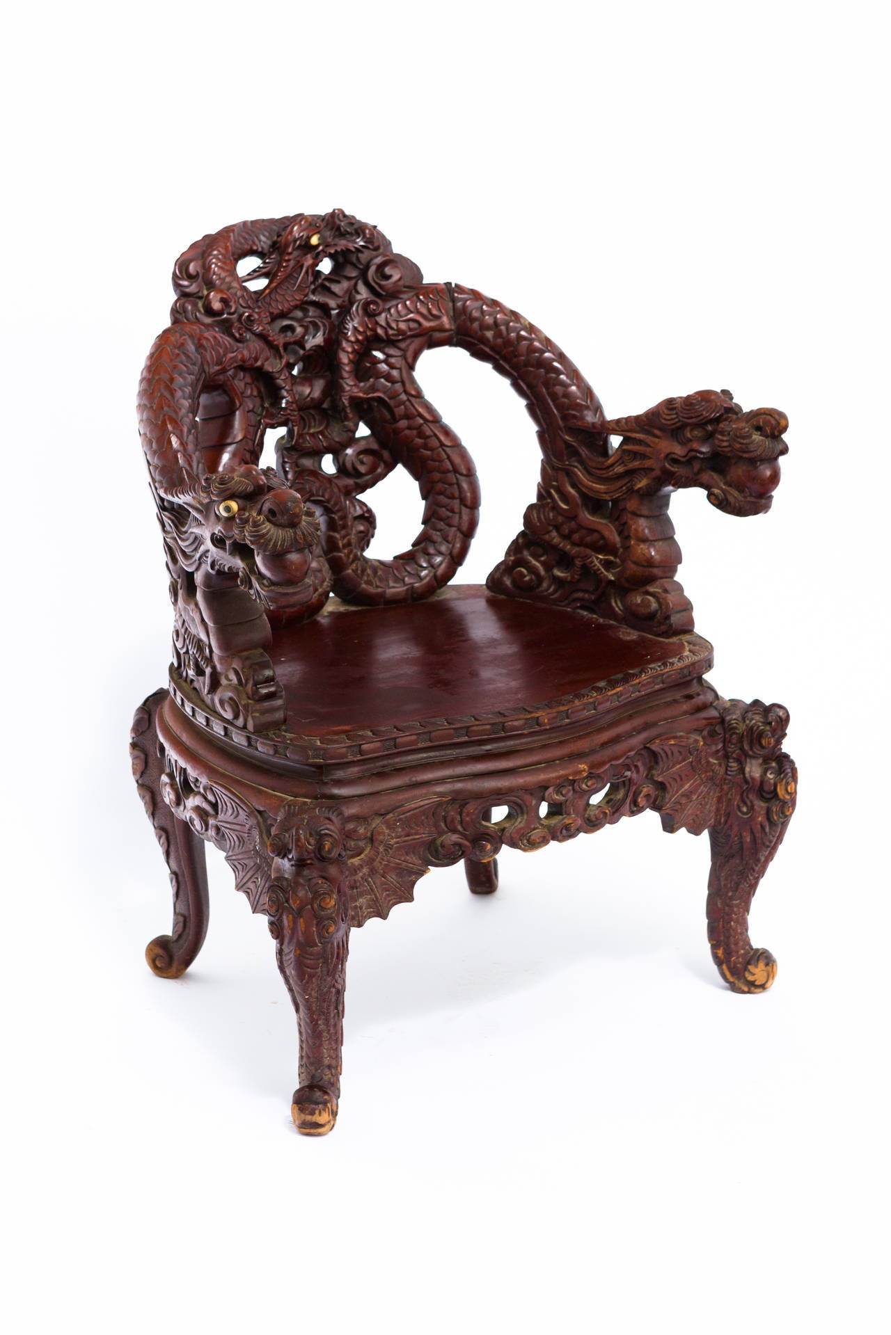 carved dragon chair