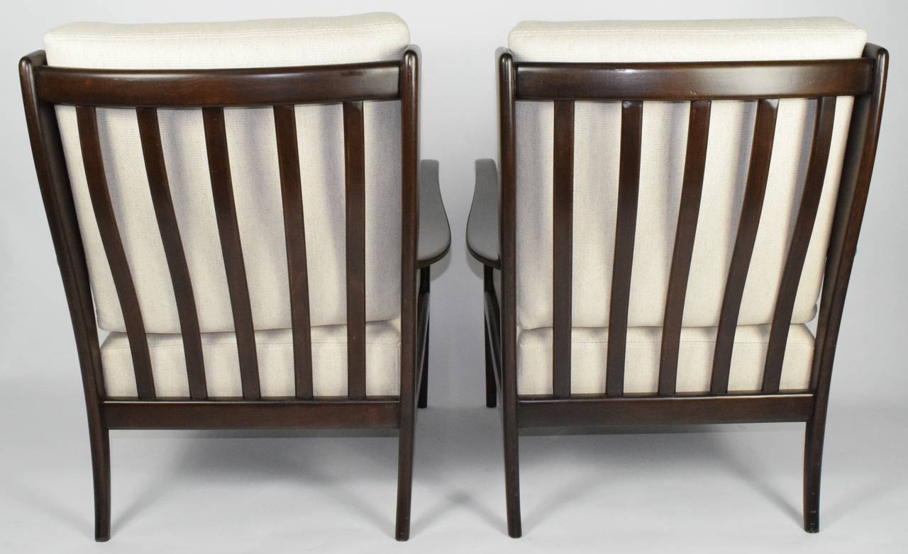Mid-Century Modern Paolo Buffa Style Lounge Chairs