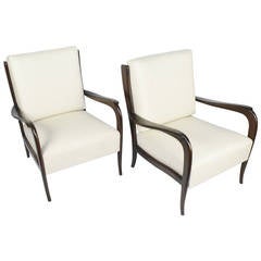Paolo Buffa Style Lounge Chairs
