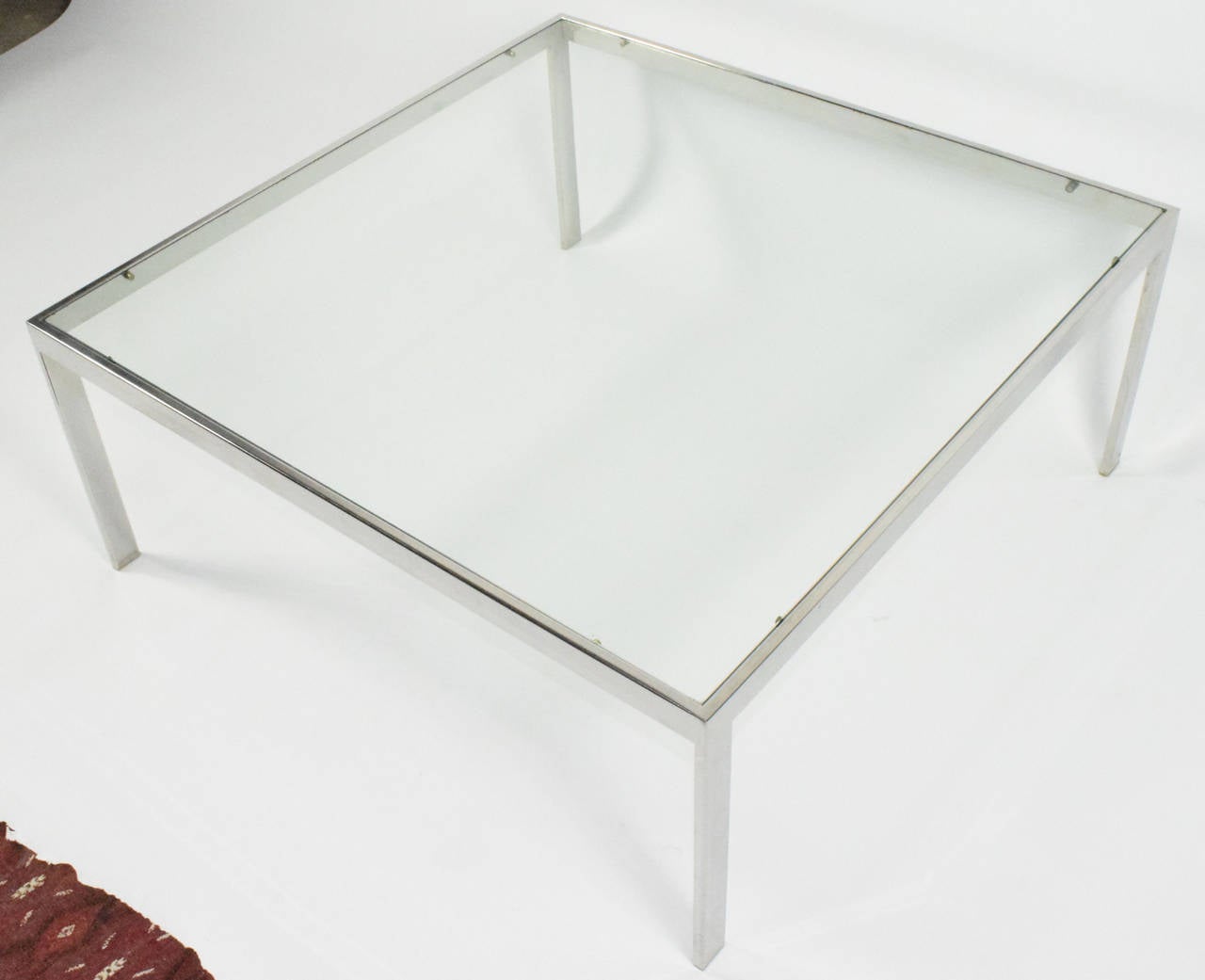 Milo Baughman Chrome Coffee Table at 1stDibs