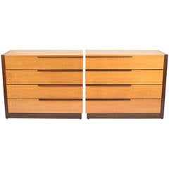 Vintage Pair of Gilbert Rohde Chests for Herman Miller