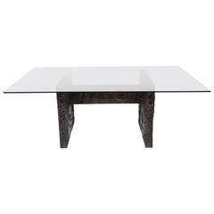 Adrian Pearsall Brutalist Dining Table in the Style of Paul Evans