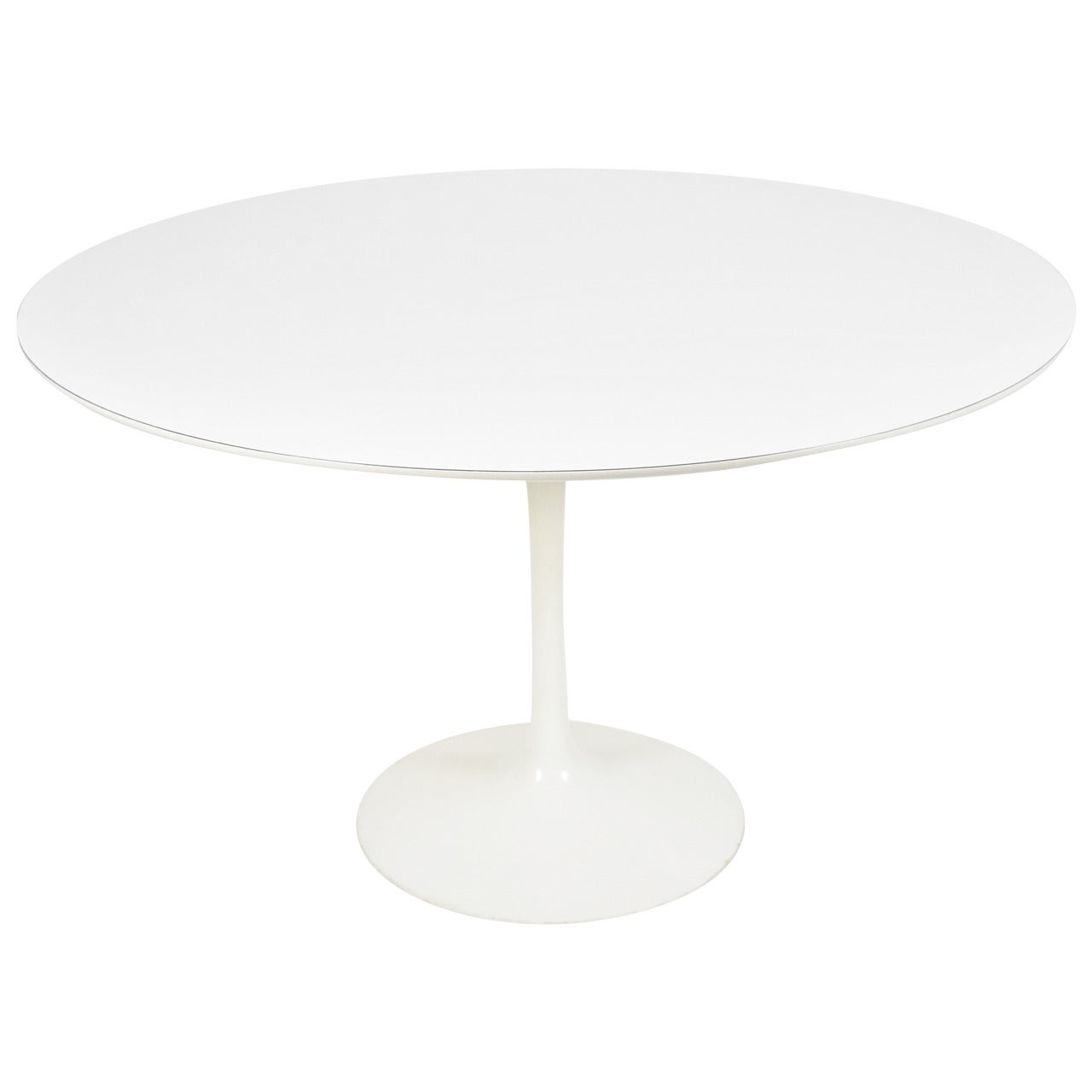 Eero Saarinen for Knoll White Laminate Tulip Table