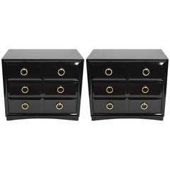 Pair of Lacquered Bachelors Chests by John Widdicomb