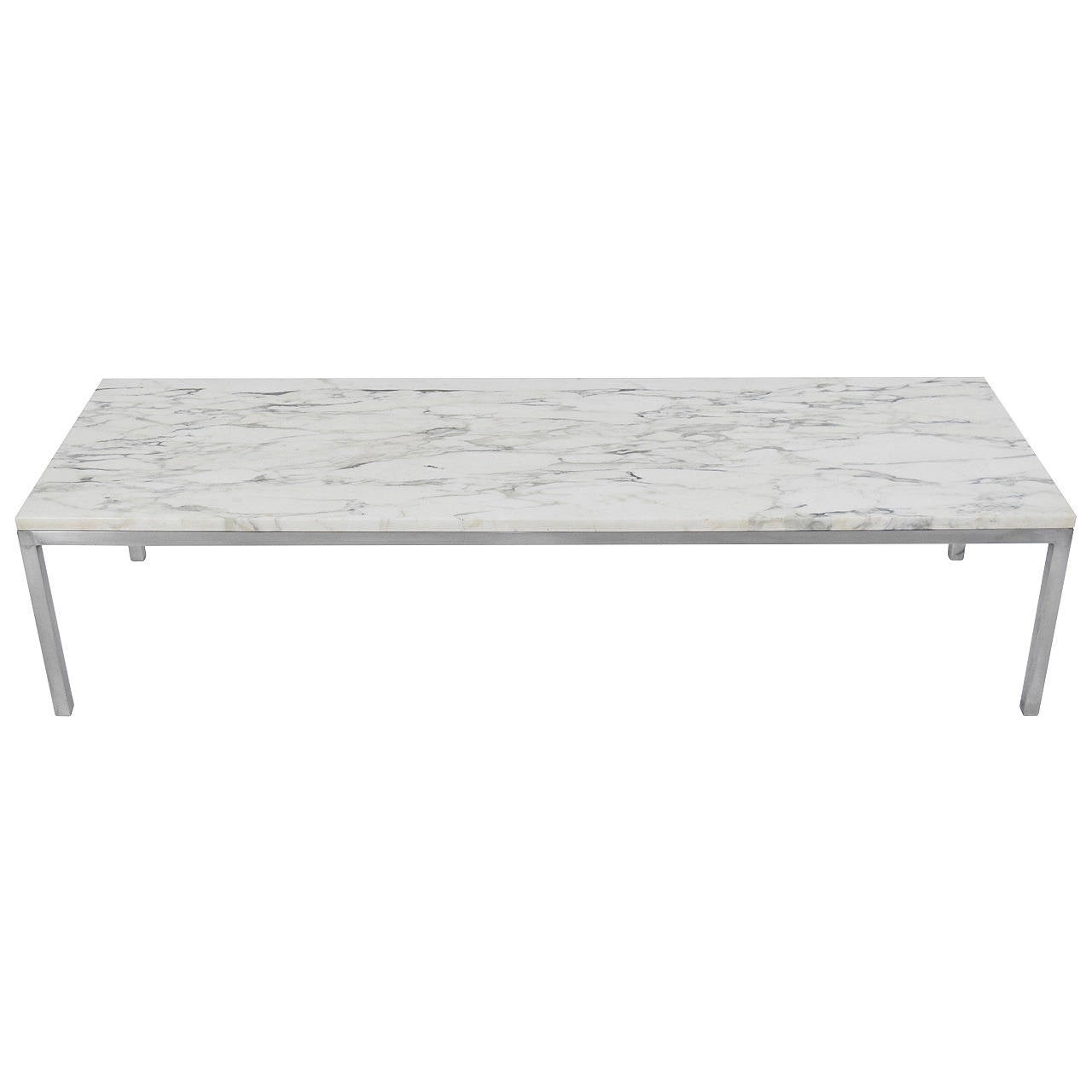 MarbleTop Florence Knoll Coffee Table at 1stDibs