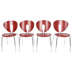 Set of Four Globus Chairs Designed by Jesus Gasca for Stua