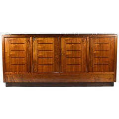 Edward Wormley for Dunbar Walnut Sideboard with Marble Top