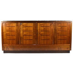 Edward Wormley for Dunbar Walnut Sideboard with Marble Top