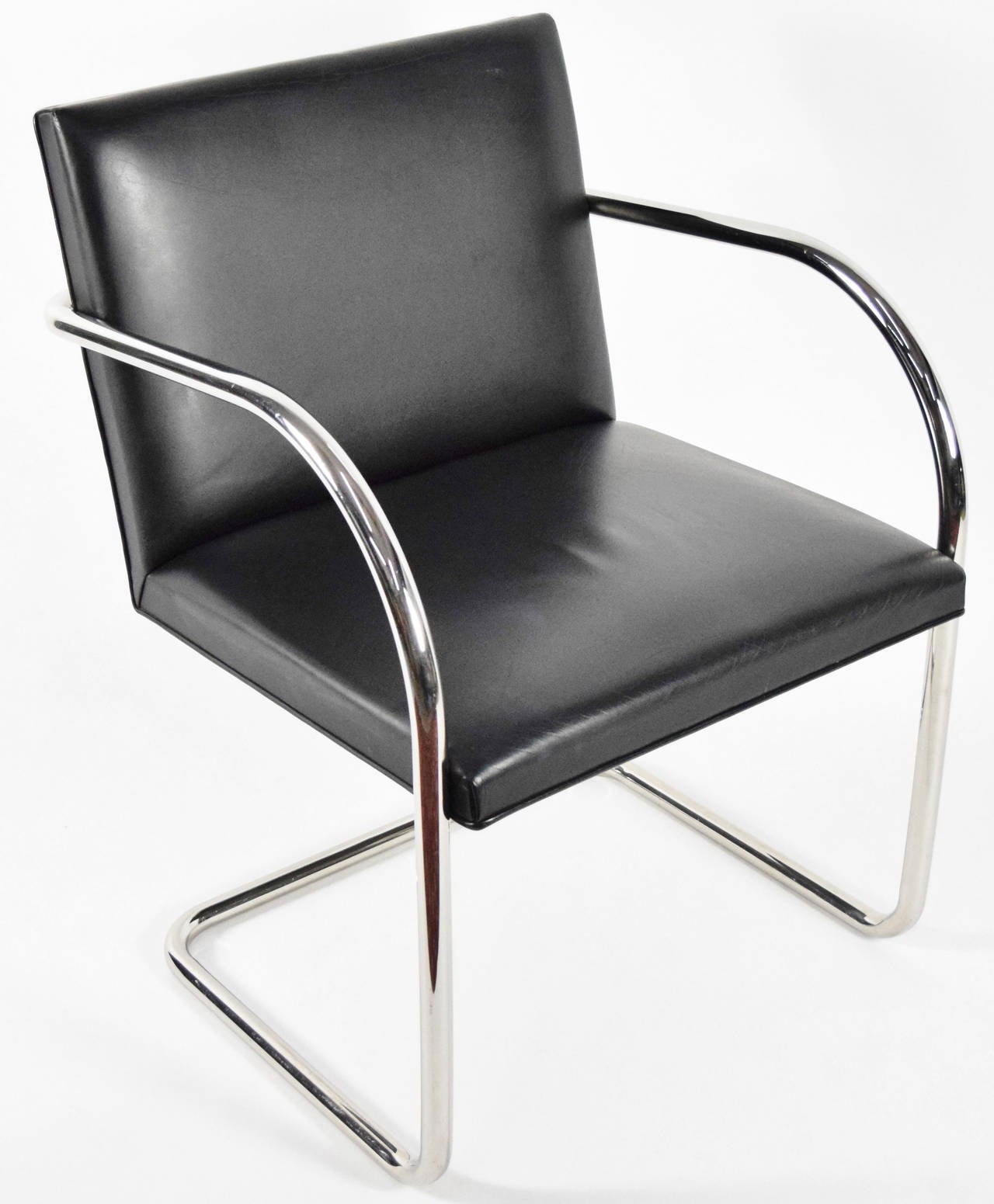 Chrome Fourteen Tubular Brno Chairs by Mies van der Rohe for Knoll