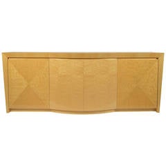 Dakota Jackson Heraldic Bowfront Console in Bird's-Eye Maple