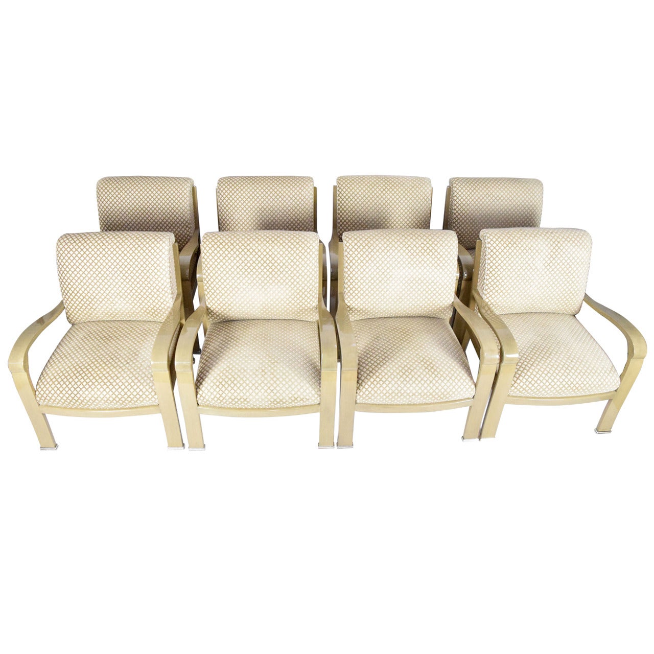 J. Robert Scott Salon Deco Lounge Chairs by Sally Sirkin Lewis  -  Two Left