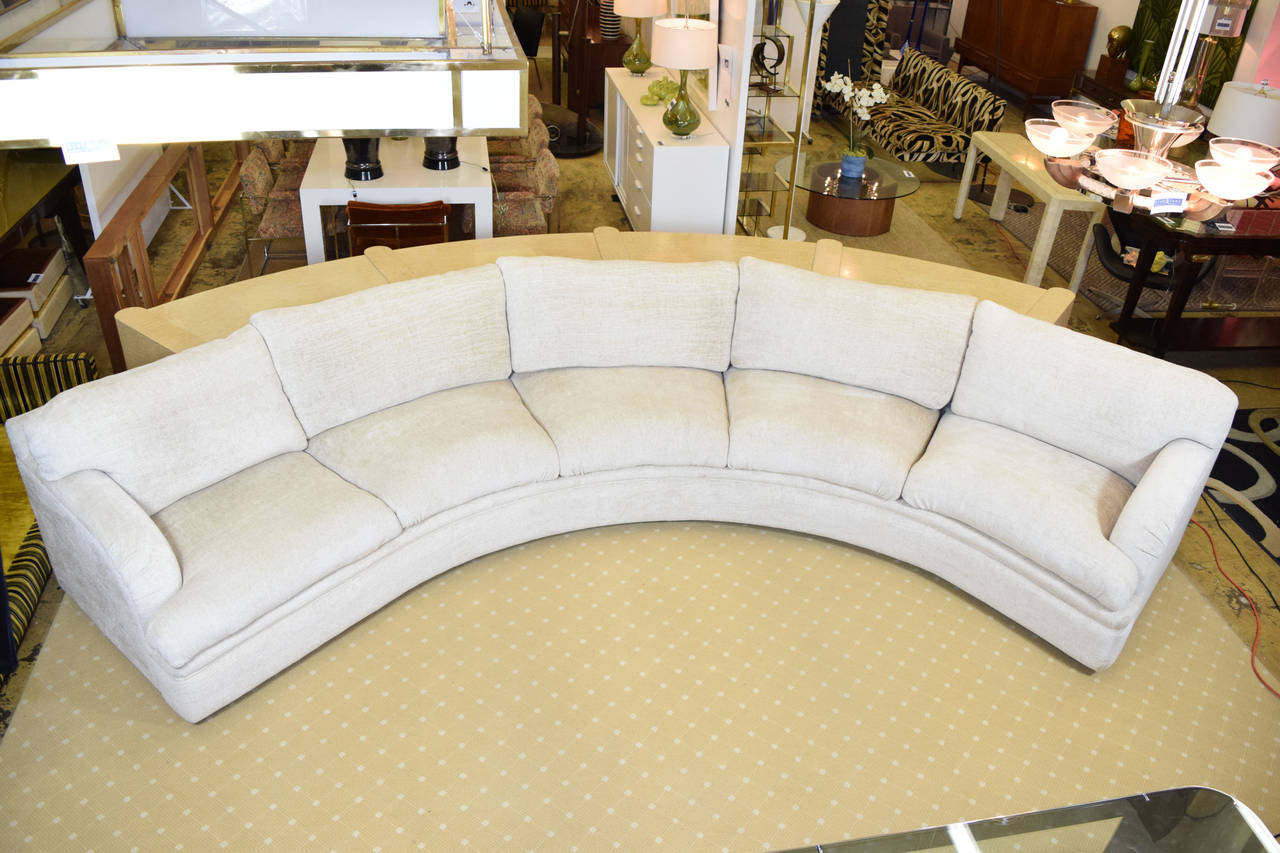 Gorgeous Martin Brattrud Custom Sofa with Fitted Console Back